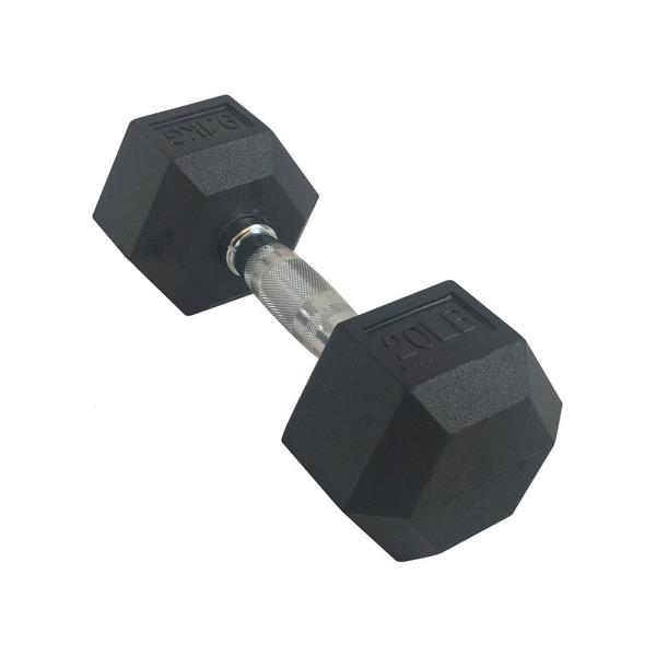 Grote foto torque usa rubber hexagon dumbbell per stuk 47.5 kg sport en fitness fitness