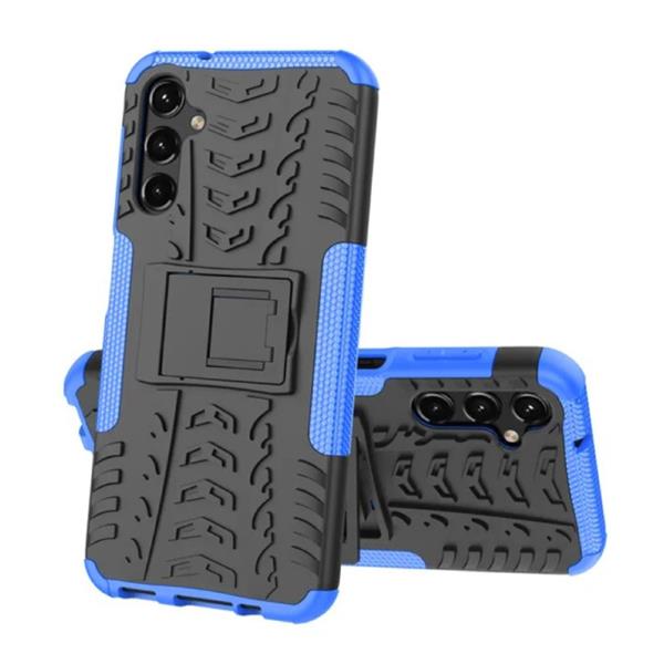 Grote foto samsung galaxy a04 hoesje met kickstand shockproof cover case blauw telecommunicatie mobieltjes