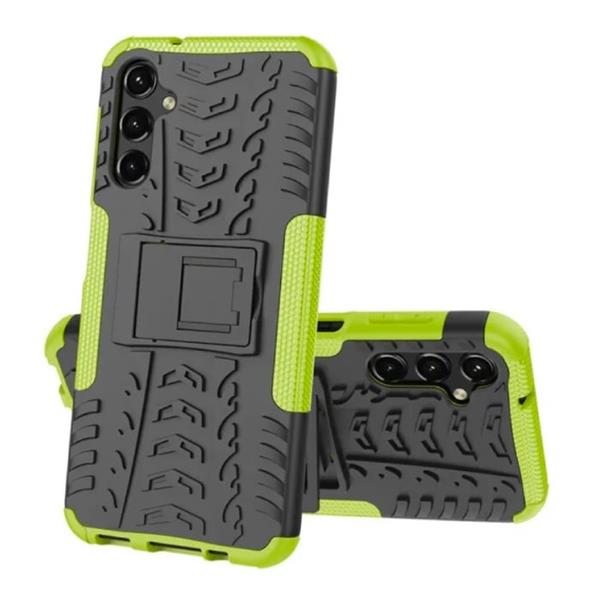 Grote foto samsung galaxy a04s hoesje met kickstand shockproof cover case groen telecommunicatie mobieltjes