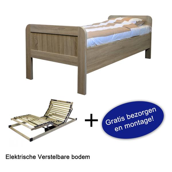 Grote foto seniorenbed john met elektrische bodem 90x200 blank eiken bk beds antiek en kunst stoelen en banken