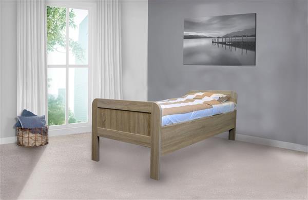 Grote foto seniorenbed john met elektrische bodem 90x200 blank eiken bk beds antiek en kunst stoelen en banken