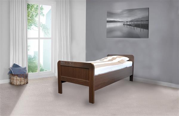 Grote foto seniorenbed john met elektrische bodem 90x200 walnoot bk beds antiek en kunst stoelen en banken