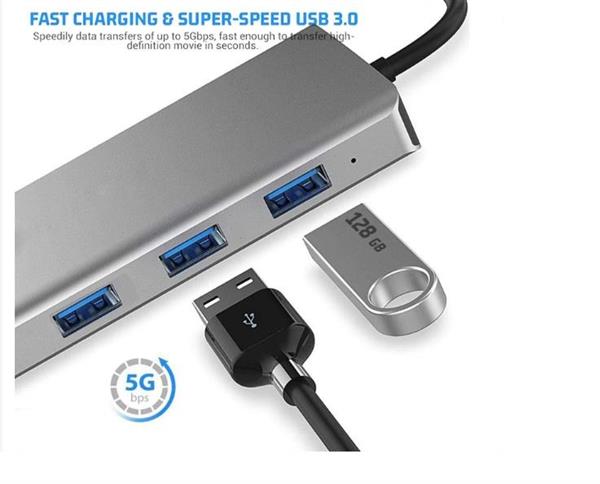 Grote foto drphone md4 12 in 1 multipoort hub adapter 3 schermen poorten uitbreiden usb c naar hdmi vga computers en software overige computers en software