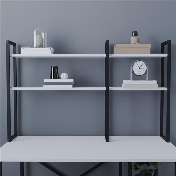 Grote foto en.casa bureau organizer ask y 120x20x74 cm wit en zwart huis en inrichting overige