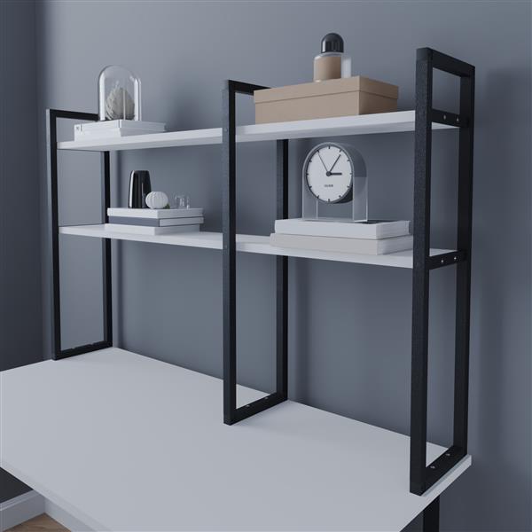 Grote foto en.casa bureau organizer ask y 120x20x74 cm wit en zwart huis en inrichting overige