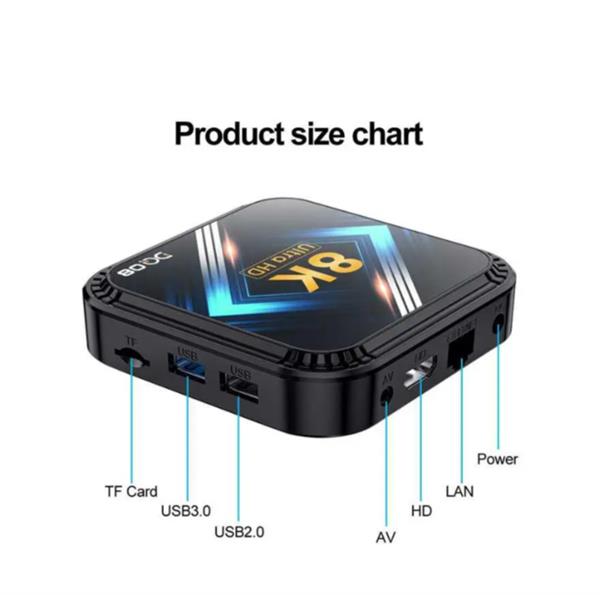 Grote foto android 13 iptv box 4k 60hz audio tv en foto mediaspelers