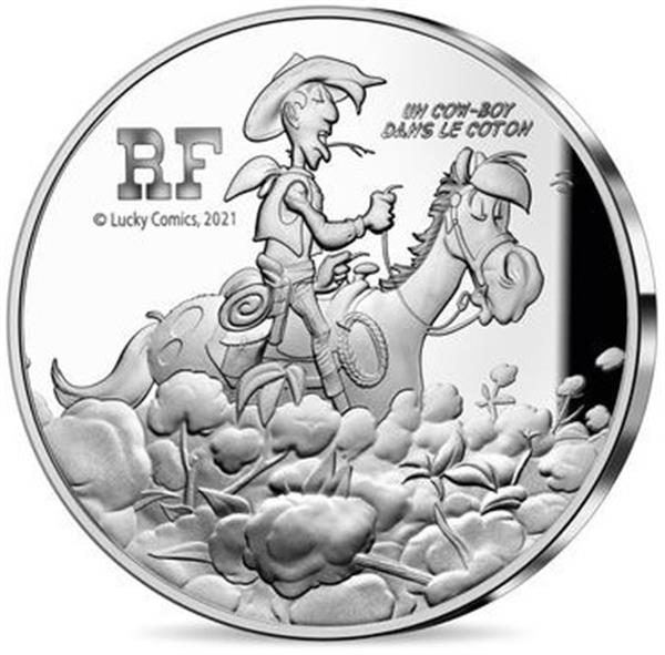 Grote foto frankrijk 10 euro 2021 lucky luke verzamelen munten overige