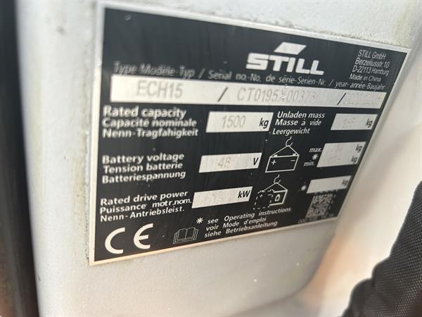 Grote foto vs 21454 elektrische palletwagen still ech15 bj2021 zeer netjes doe het zelf en verbouw hefwerktuigen