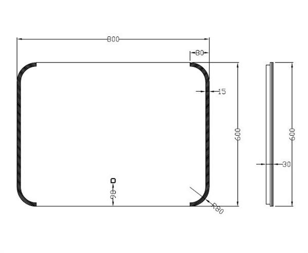 Grote foto bracket dimbare led spiegel condens vrij 80 x 60 cm huis en inrichting complete badkamers