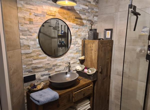 Grote foto landelijk badkamermeubel oud hout 100 cm huis en inrichting complete badkamers