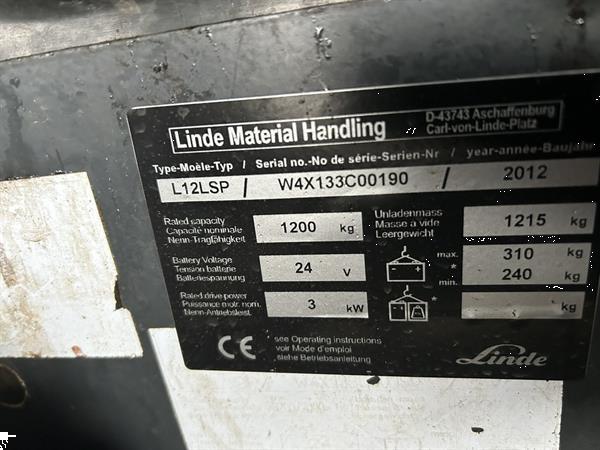 Grote foto vs 21461 elektrische meerijdstapelaar linde 2424mm initiele lift doe het zelf en verbouw hefwerktuigen