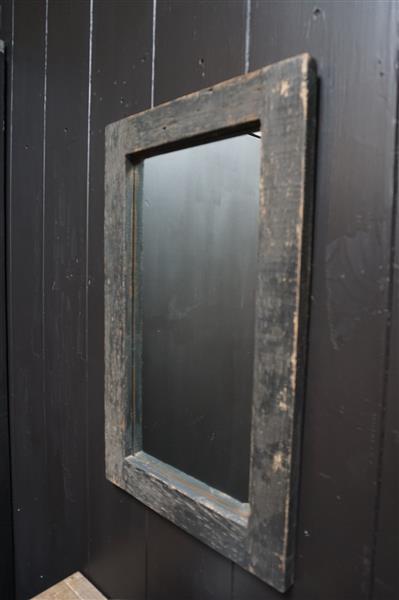 Grote foto spiegel hout old black l75 x b40 x d3 cm huis en inrichting complete badkamers