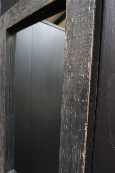 Grote foto spiegel hout old black l75 x b40 x d3 cm huis en inrichting complete badkamers