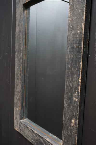 Grote foto spiegel hout old black l75 x b40 x d3 cm huis en inrichting complete badkamers