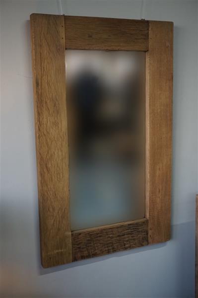 Grote foto spiegel oud teak naturel h120xb75xd3 huis en inrichting complete badkamers