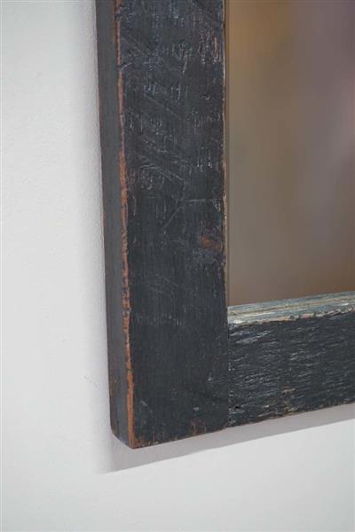 Grote foto spiegel old black 65x55x3 cm oud teak hout huis en inrichting complete badkamers