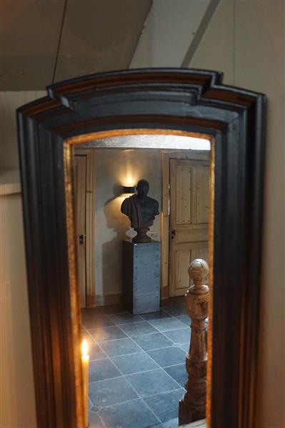Grote foto rusty spiegel zwart goud l40 x h150 cm huis en inrichting complete badkamers