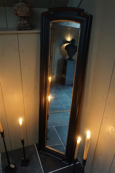 Grote foto rusty spiegel zwart goud l40 x h150 cm huis en inrichting complete badkamers