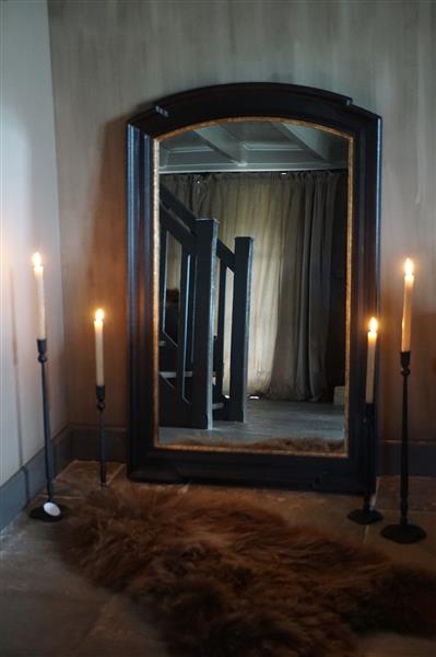 Grote foto rusty spiegel zwart goud l50 x h78 cm huis en inrichting complete badkamers
