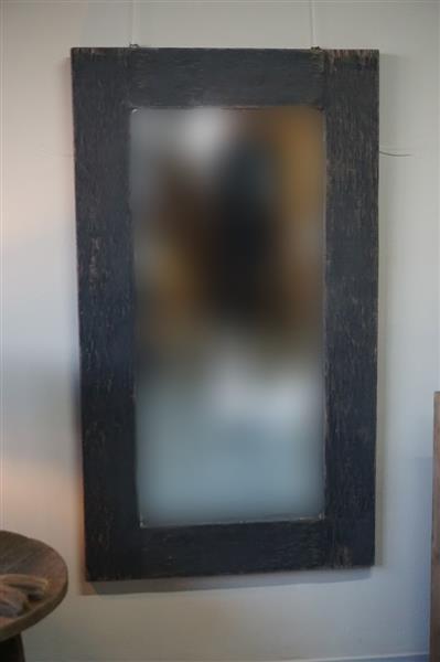 Grote foto spiegel oud teak old black h140xb40xd4 huis en inrichting complete badkamers
