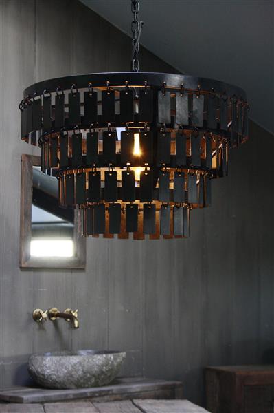 Grote foto landelijke metalen hanglamp dean h33 x b55 cm huis en inrichting bankstellen
