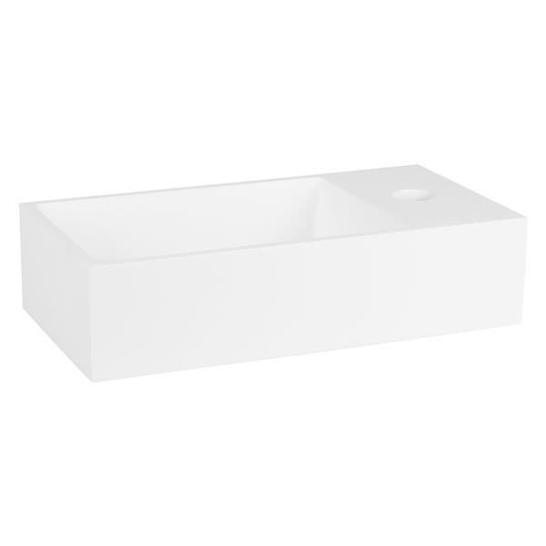 Grote foto solid fontein solid surface 18 5 x 36 x 9 cm huis en inrichting complete badkamers