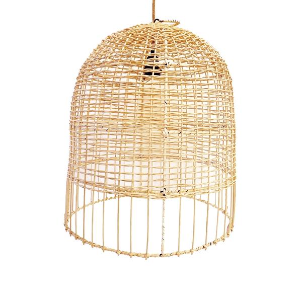 Grote foto the amalfi hanglamp naturel l50 x h55 cm huis en inrichting complete badkamers