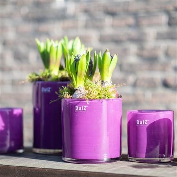 Grote foto cilinder vaas violet h14xd14 cm huis en inrichting woningdecoratie