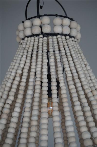 Grote foto hanneke kralen hanglamp naturel h75 cm huis en inrichting bankstellen