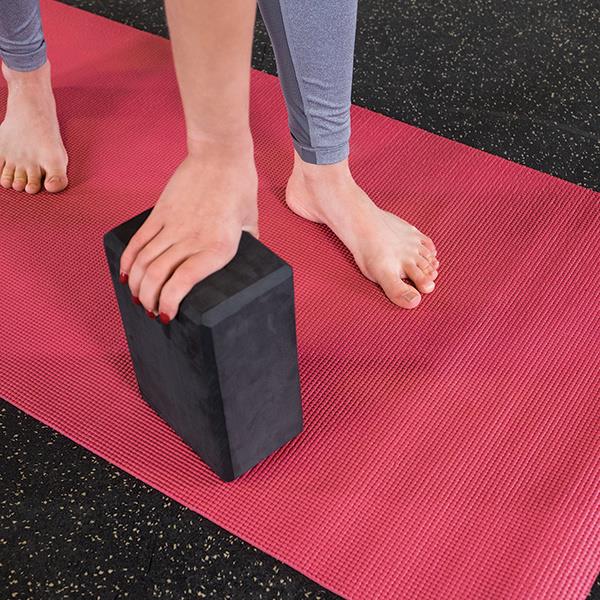 Grote foto body solid yoga blok lichtgewicht zwart voor yoga sport en fitness fitness