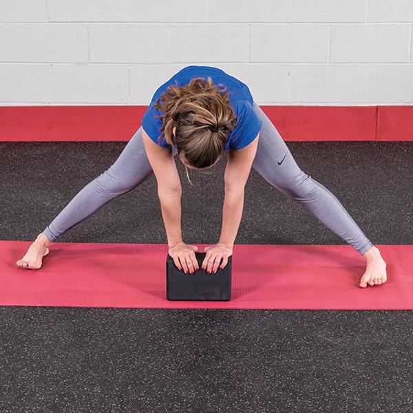 Grote foto body solid yoga blok lichtgewicht zwart voor yoga sport en fitness fitness