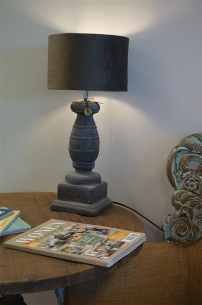 Grote foto cilinder lampenkap fluweel bruin 25 x 16 cm huis en inrichting woningdecoratie