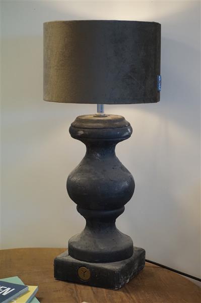 Grote foto cilinder lampenkap fluweel bruin 25 x 16 cm huis en inrichting woningdecoratie