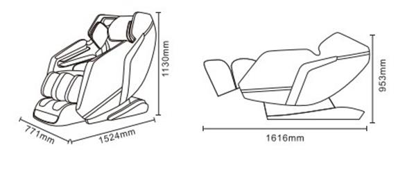 Grote foto nrg wellness massagestoel ultima 3d zwart beauty en gezondheid massage