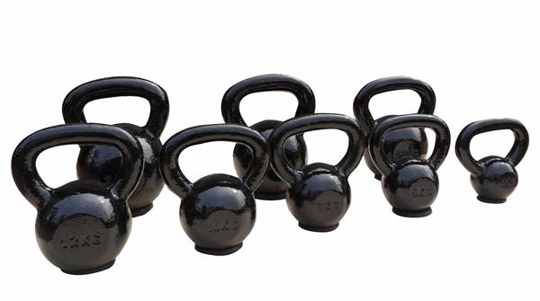 Grote foto toorx fitness gietijzeren kettlebell met rubber basis 6 kg sport en fitness fitness