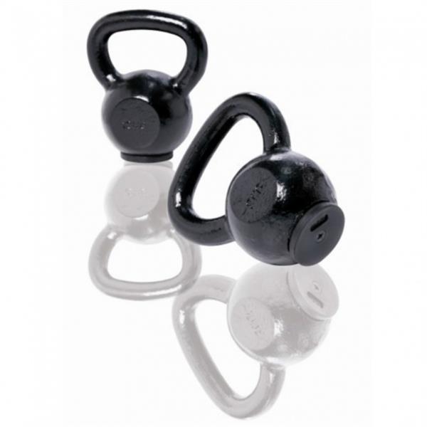 Grote foto toorx fitness gietijzeren kettlebell met rubber basis 6 kg sport en fitness fitness