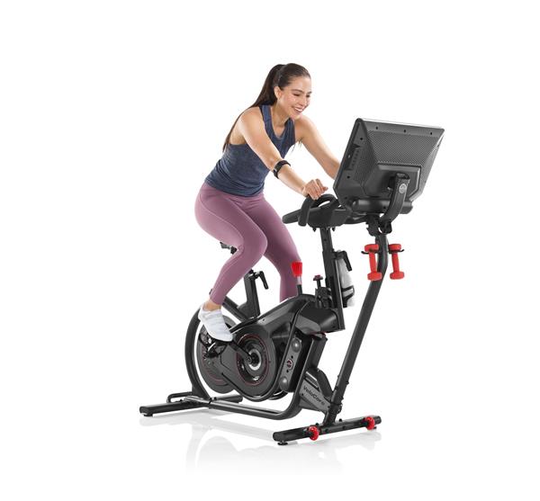 Grote foto bowflex velocore bike indoor fiets 16 scherm sport en fitness fitness