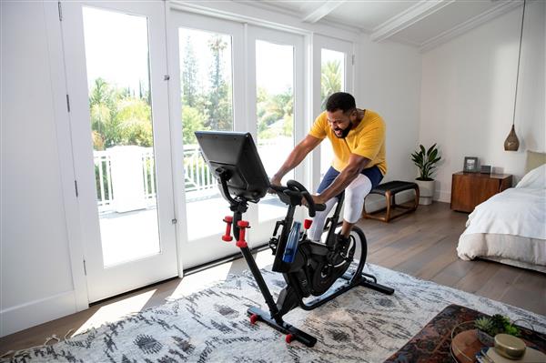 Grote foto bowflex velocore bike indoor fiets 16 scherm sport en fitness fitness