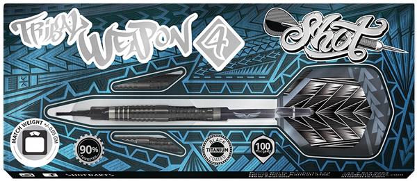 Grote foto softtip shot tribal weapon 4 90 st. tribal weapon 4 90 20 gram sport en fitness darts