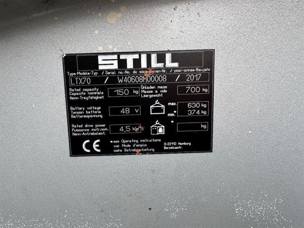 Grote foto still ltx70 elektrische trekker startkar voertuigtrekker 2017 elektrisch accu 2019 keuring 3 202 doe het zelf en verbouw electrotrekkers