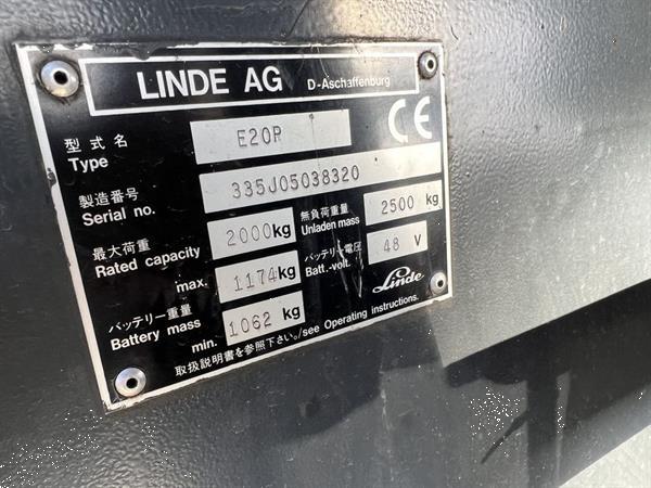 Grote foto linde e20p heftruck linde e20p duplo 400 sideshift elektrisch agrarisch heftrucks