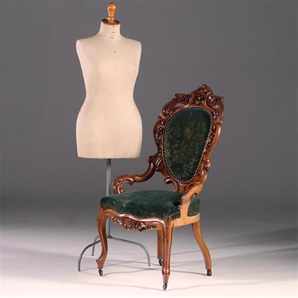 Grote foto antieke armstoelen hoge willem iii zetel geschikt voor bureau ca 1870 incl. stoffering naar wens antiek en kunst stoelen en banken