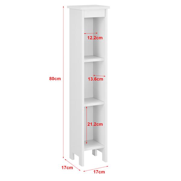 Grote foto open kast bracke met 3 vakken hkc kolomkast 80x17x17 wit huis en inrichting overige