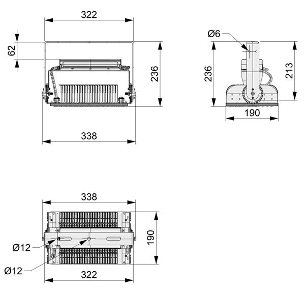 Grote foto led box rvs 300w heavy duty schijnwerper zakelijke goederen overige zakelijke goederen