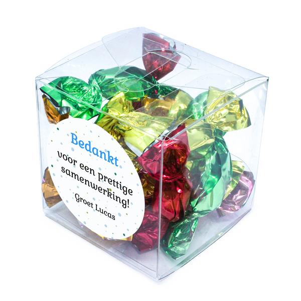 Grote foto bedankjes voor collega trakteren diversen cadeautjes en bonnen