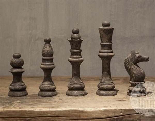 Grote foto handgemaakte schaakstukken 5 stuks huis en inrichting woningdecoratie