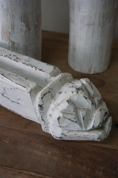 Grote foto nepalese houten lepel white wash l63 x b22 cm huis en inrichting complete badkamers