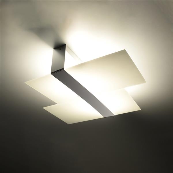 Grote foto plafondlamp massimo chroom 2 x e27 lampvoet ip20 230v huis en inrichting overige
