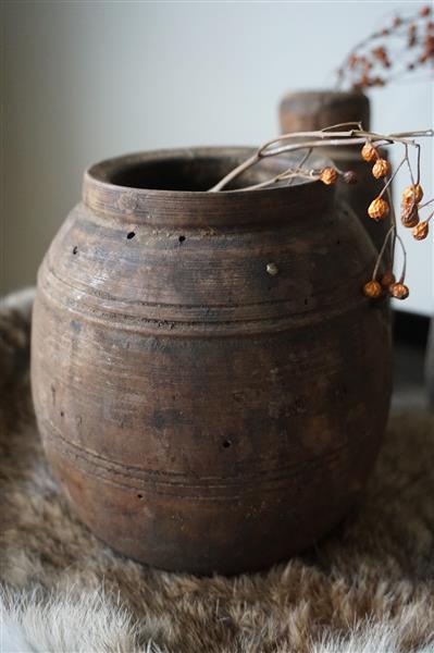 Grote foto nepalese houten pot s huis en inrichting complete badkamers