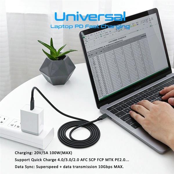 Grote foto drphone titan4 usb c naar usb c kabel usb c 3.2 gen 2 4k uhd 20gbps data 20v 5a 100w pd snel l telecommunicatie opladers en autoladers